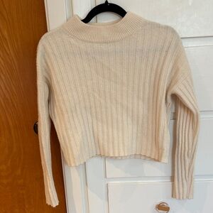 Madewell Cream Ribbed Women's Sweater